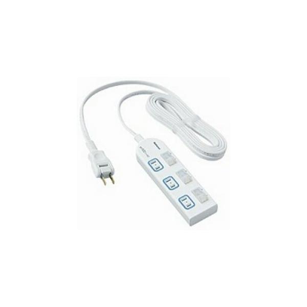 パナソニック　WHA25334WP　ザ・タップX　個別スイッチ付　3個口　3m　ホワイト 72