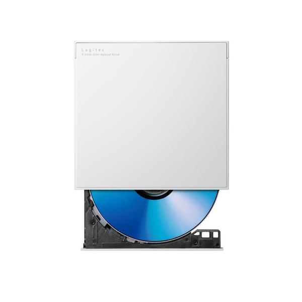 ロジテック LDR-PWA8U3CLWH DVDドライブ 外付け CD/DVD対応 USB3.2 Gen1 ケーブル2本(Type-C+Type-A) 書込ソフト バスパワー 軽量 コンパクト ホワイト