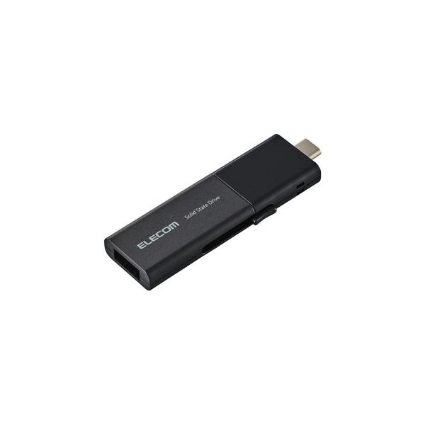 エレコム　ESD-EWB0500GBKR　外付けポータブルSSD　500GB　USB　Type-C　USB-A対応　　ブラック 124