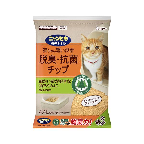 エステー　ニャンとも清潔トイレ　脱臭・抗菌チップ　極小の粒　4.4L 866