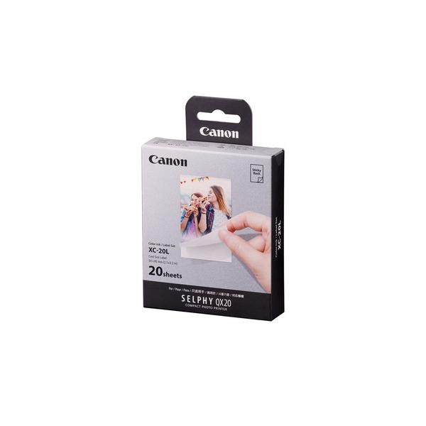 ⭐︎新同品 Canon SELPHY QX20 ホワイト インク/ラベル2点セット キヤノン XC-20L カラーインク ／ ラベルセット : ヤマダデンキ Yahoo