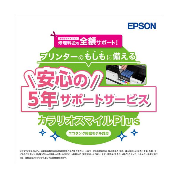 EPSON　SL80TD5R　カラリオスマイルPlus　エコタンク搭載モデル　全額サポート 500