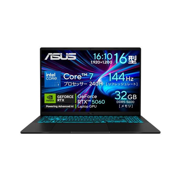 ASUS ノートPC Gaming V16 V3607VM V3607VM-C7321R5060W[16型 | WUXGA