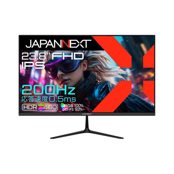 JAPANNEXT JN-IPS238G200FY 23.8型フルHD IPS 液晶モニター