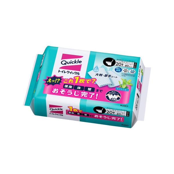 花王　トイレクイックル　つめかえ用　ジャンボパック　20枚入　【日用消耗品】 861