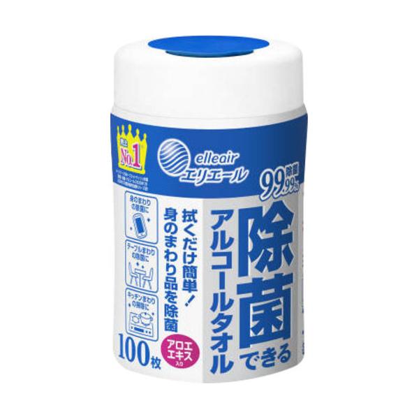 他サイト： 大王製紙 エリエール 除菌できるアルコールタオル 100枚入 【日用消耗品】の商品画像