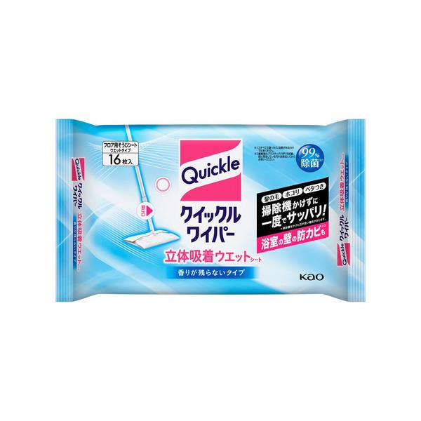 花王(Kao)　クイックルワイパー　立体吸着ウェットシート　(16枚) 861