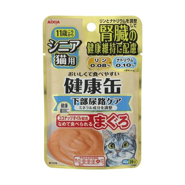 アイシア（AIXIA） シニア猫用 健康缶パウチ 下部尿路ケア 40g