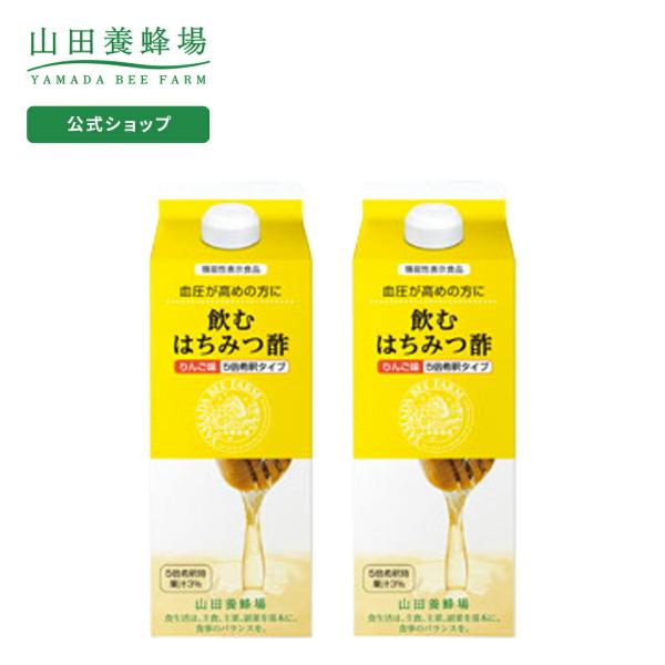 飲むはちみつ酢＜りんご味＞ 500ml×2本