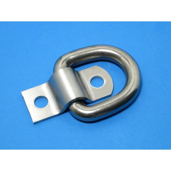 材質//ステンレス寸法//押金寸法／横：38×縦：90mm、板厚み：4.0mm、穴ピッチ：60mm　リング寸法／横：82×縦：84mm、径：φ15.0、重量：0.81kg