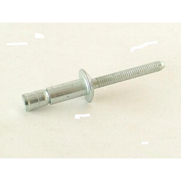 材質//スチール／スチール寸法//径D：6.4mm、L：14.2mm、リベット部長さ(M-T)：23.7mm、フランジ厚T：2.7mm、接合板厚：2.1〜9.5mm寸法図//画像よりご確認下さい表面処理//亜鉛メッキ（環境負荷物質無し）※専...