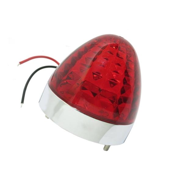 LEDクリスタルSマーカー 24V 赤 防水型