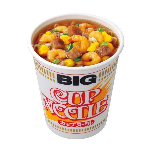 まとめ）日清食品 カップ ヌードル ビッグ100g 1ケース（12食）〔×2