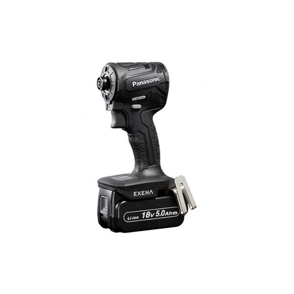 パナソニック EXENA エグゼナ Pシリーズ 18V 充電 インパクトドライバー 黒 5.0Ah電池2個付 EZ1PD1J18D-B 工具 ツール DIY