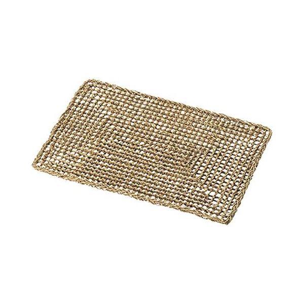 〔2個セット〕 ちどり産業 シーグラスマット 約60×40cm 02-17