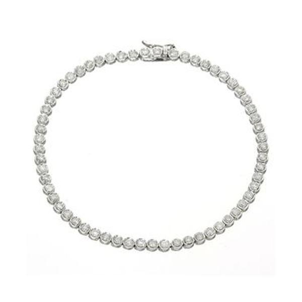 K18WG2ctダイヤモンドテニスブレスレット : ヤマドウオンラインストア