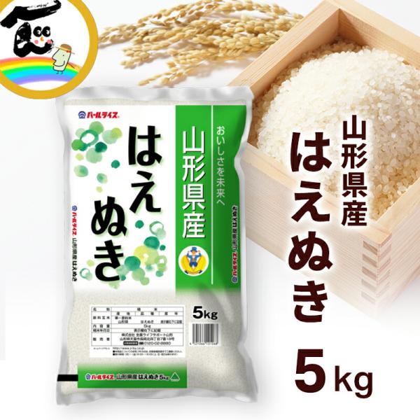 【令和7年度産】米 山形県産 はえぬき 白米 5kg 精米 ブランド米 お米 ごはん 国内産