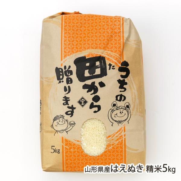 【令和7年度米】山形県産はえぬき 精米5kg（5kg×1袋）/リルストーリア 指村農園/後払い決済不可/送料無料