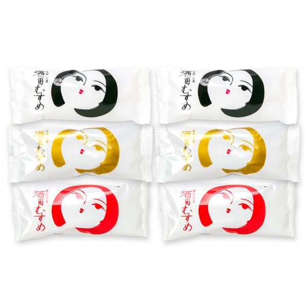 酒田むすめ 3種6個入り（小豆、コーヒー、やきいも 各2個）/菊池菓子舗/送料無料/父の日 お中元