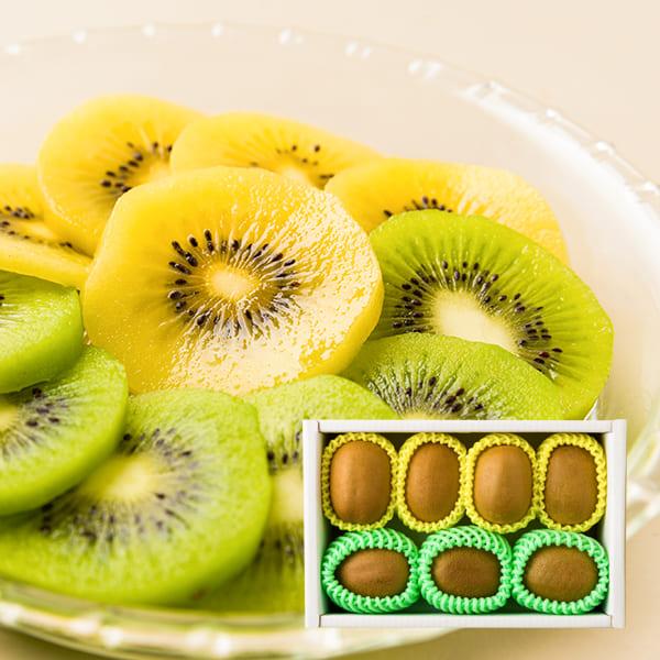 冬場のビタミンC補給にも最適！山形産グリーンキウイの爽やかな酸味とゴールドキウイの甘い果肉、種のプチプチ感をぜひお楽しみください。ご贈答にも。