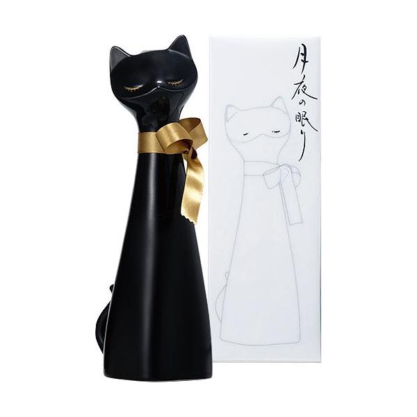ねこ 日本酒 千代寿純米 月夜の眠り 黒猫ボトル 720ml 御歳暮 ギフト