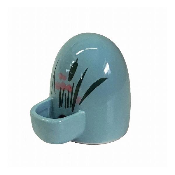 小鳥の水のみタンク【特徴】安定感があり鳥が上部に乗っても倒れにくくなっています。清潔感のあるデザインの水入れです。【仕様】 ・サイズ：φ70×85 mm・材質：陶器