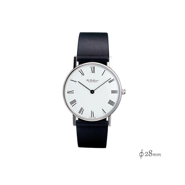 Ole Mathiesen(I[E}eB[Z)Classic Quartz 28mm Steel Roman/White
