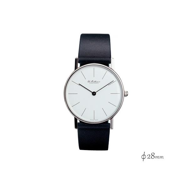 Ole Mathiesen(I[E}eB[Z)Classic Quartz 28mm Steel Line/White