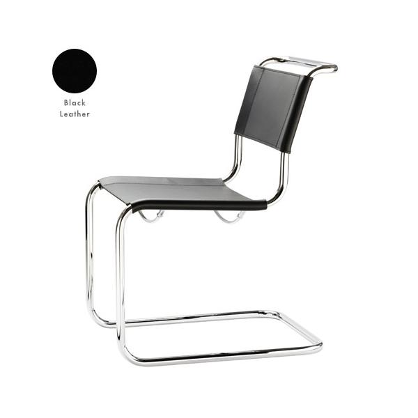 THONET キャンティレバーチェア no.S33 ブラックレザー(受注品