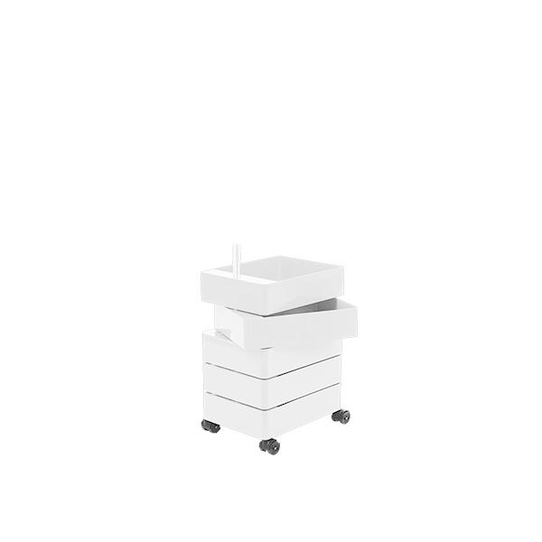 Magis(�}�W�X)���[�Ƌ�360°CONTAINER 5 drawers ���C�g�O���[ / �u���b�N�L���X�^�[
