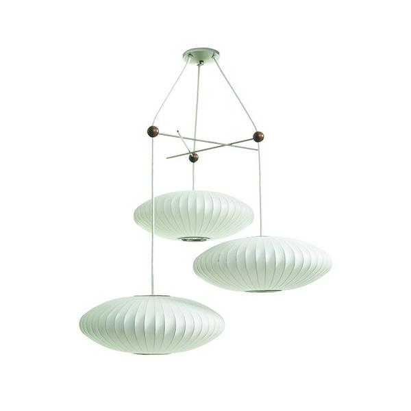 Herman Miller�i�n�[�}���~���[�j �l���\�� �o�u�������v��p�t�B�N�X�`���[ 3���p�t�����W NELSON TRIPLE BUBBLE LAMP FIXTURE(�v�d�C�H��)