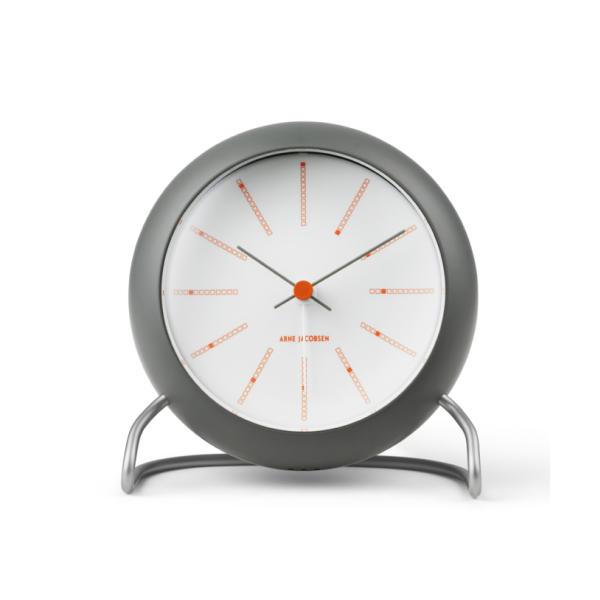 ARNE JACOBSEN（アルネヤコブセン） 置時計 Bankers（バンカーズ） 110mm ダークグレー