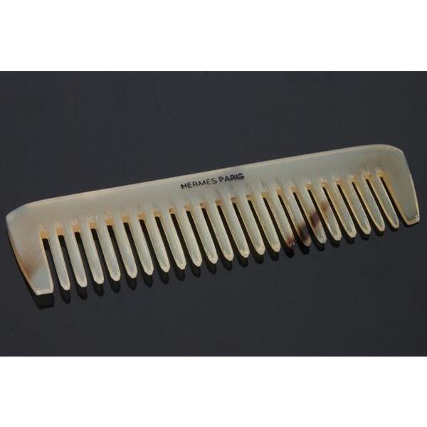 HERMÈS バッファローホーン コーム レザーケース付き