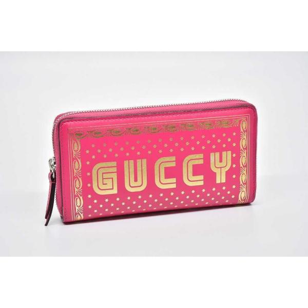 GUCCI（グッチ） GUCCYロゴ ジップアラウンドウォレット ラウンド