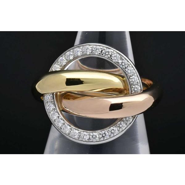 美品 Cartier Trinity ring YG WG PG yamago78_19012