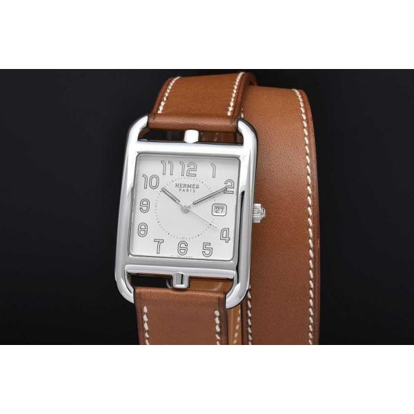 Cape Cod エルメス CC2.710 ケープコッド ドゥブルトゥール SS/レザー