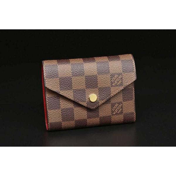 ルイヴィトン ダミエ ヴィクトリーヌ 三つ折り財布 N41659 正規品 yamago78_19850