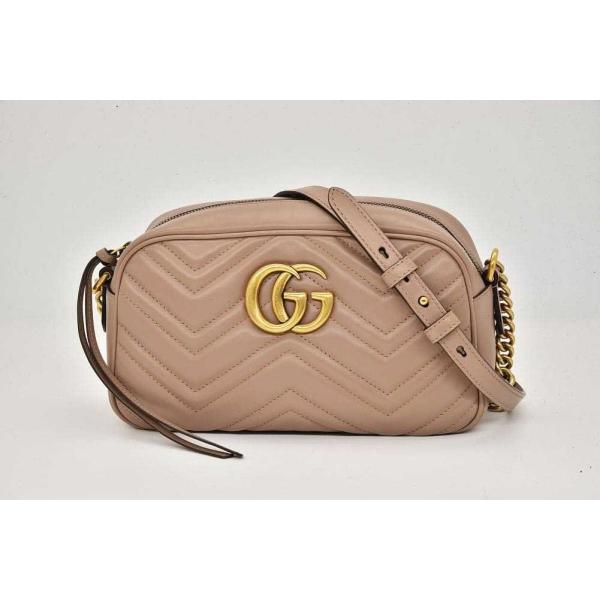 Gucci　GGマーモント　スモールカメラバッグ　ベージュ　447632 GG Marmont グッチ GGマーモント スモール カメラバッグ チェーン