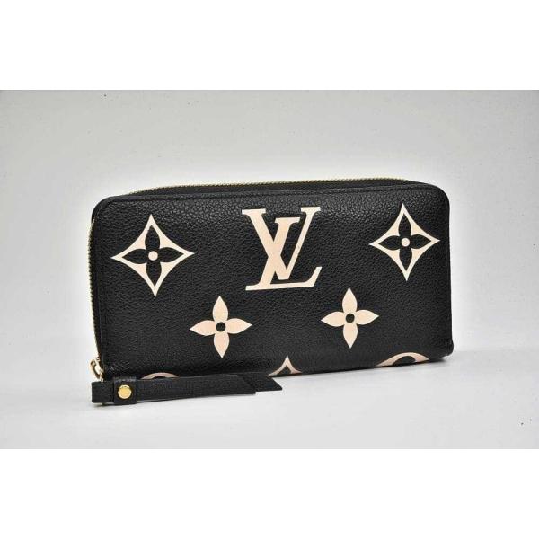 ルイヴィトン LOUIS VUITTON 長財布 モノグラムアンプラント ジッピーウォレット バイカラー ラウンドファスナー M80481 ブラック LOUIS VUITTON（ルイ・ヴィトン） M80481 バイカラー モノグラム・アン
