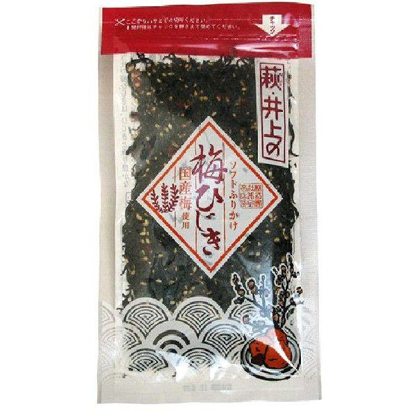 やわらかく炊いたひじきに梅の実をブレンドしました。国産梅使用。合成保存料・合成着色料は使用しておりません