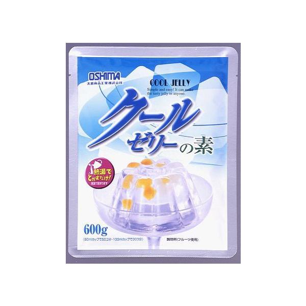 とっても簡単！熱湯（85℃以上）に溶かすだけでゼリーが作れます。海藻抽出物を使用しておりますので、冷蔵庫を使わなくても常温で固まります。無色透明なゼリーの素。アイデア次第でいろいろなゼリーが楽しめます。クールゼリーの素1袋（600ｇ）で、6...