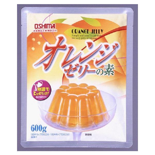 とっても簡単！熱湯（85℃以上）に溶かすだけでゼリーが作れます。海藻抽出物を使用しておりますので、冷蔵庫を使わなくても常温で固まります。簡単においしいオレンジゼリーができあがります。オレンジゼリーの素1袋（600ｇ）で、60ｍｌカップ50コ...