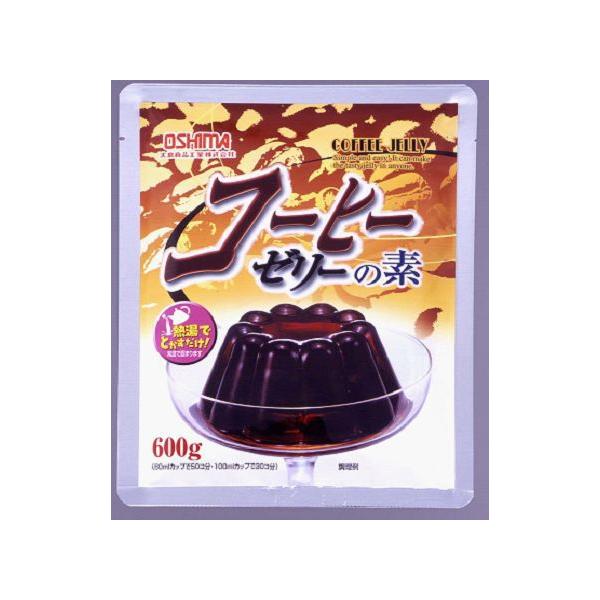 とっても簡単！熱湯（85℃以上）に溶かすだけでゼリーが作れます。海藻抽出物を使用しておりますので、冷蔵庫を使わなくても常温で固まります。簡単においしいコーヒーゼリーができあがります。コーヒーゼリーの素1袋（600ｇ）で、60ｍｌカップ50コ...