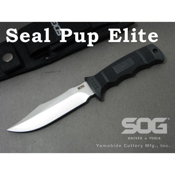 Sog ソグ Soge37ncp シールパップ エリート シルバー直刃 シースナイフ Yab0061 世界のナイフ 山秀 ヤフー店 通販 Yahoo ショッピング