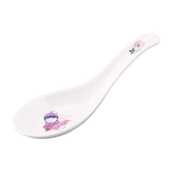 ちびまる子ちゃん シノワズリ レンゲ（ピンク）長さ14cm　日本製  山加商店 CM61-313