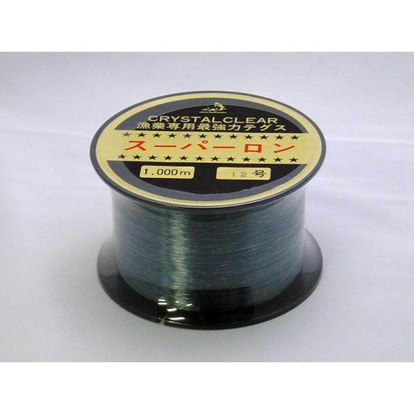 スーパーロン 12号 1000m 漁業専用 ボビン巻き 長尺テグス : 山和