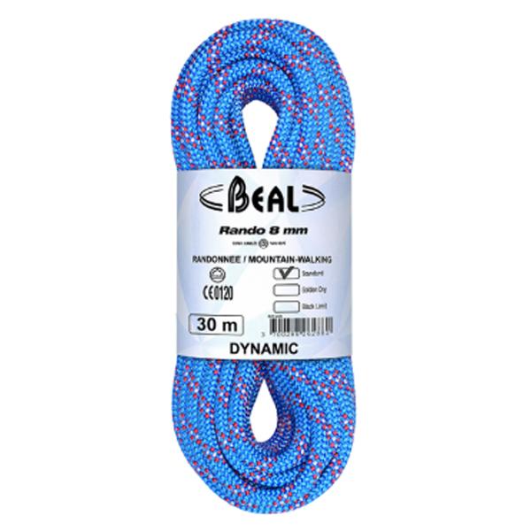 BEAL(ベアール) 8mm ランド 20m/ブルー BE11001 ロープ＆アクセサリー 