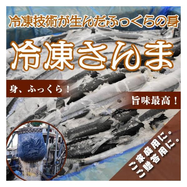 この商品は、佃煮やみりん干しに適したサイズのさんまです。大型倉庫で鮮度を落とさず保存！冷凍サンマ　約10kg（87〜93尾）当社自慢の超大型鮮魚選別ラインとコンピューター選別機の組み合わせにより実現した選別方法のため、サイズそろっているので...