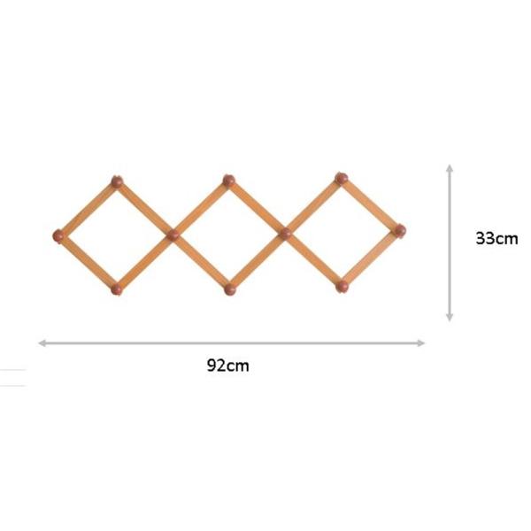●見せる壁面収納 木製コートハンガー●木の質感、色味、触り心地をそのまま楽しめる天然木仕様●フックにも天然木を使用しており温かみのあるホッとする空間に●壁と一体となり場所をとらないので、玄関や廊下など限られたスペースにも気軽に使えて壁面の有...