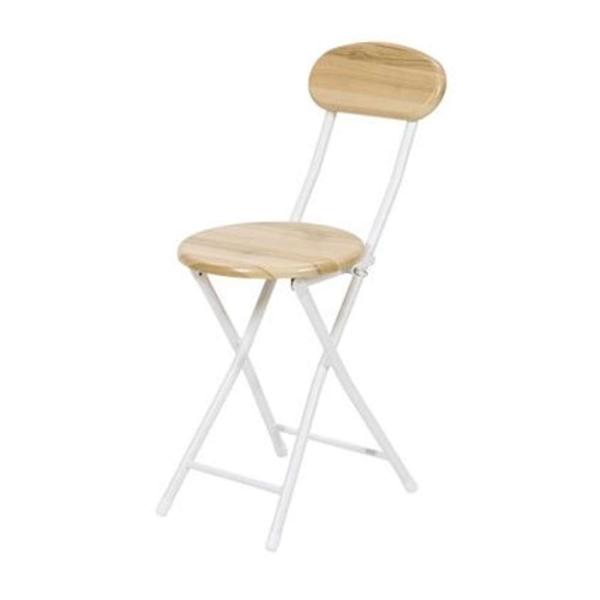 ●背付きでコンパクトなチェア●折りたたみ可能